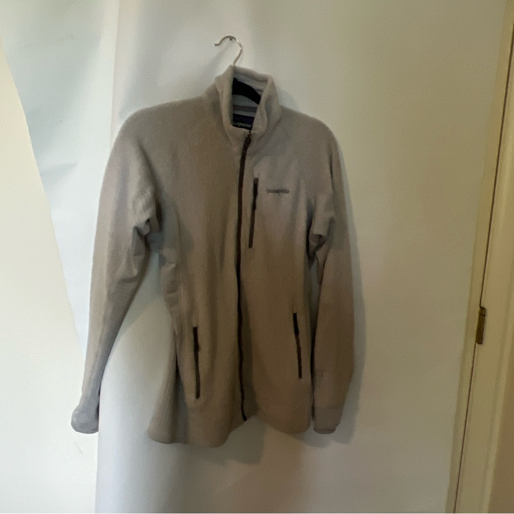 patagonia grey  Fleece Zipsweater womens large